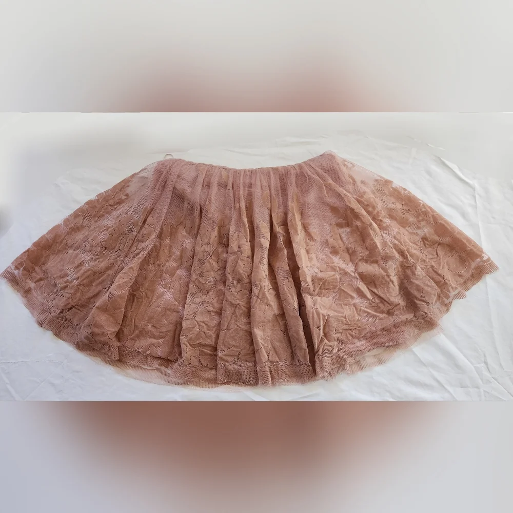 Luxxel Dusty Rose Floral Tulle Dress (sz small/petite) - Picture 5 of 16